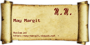 May Margit névjegykártya